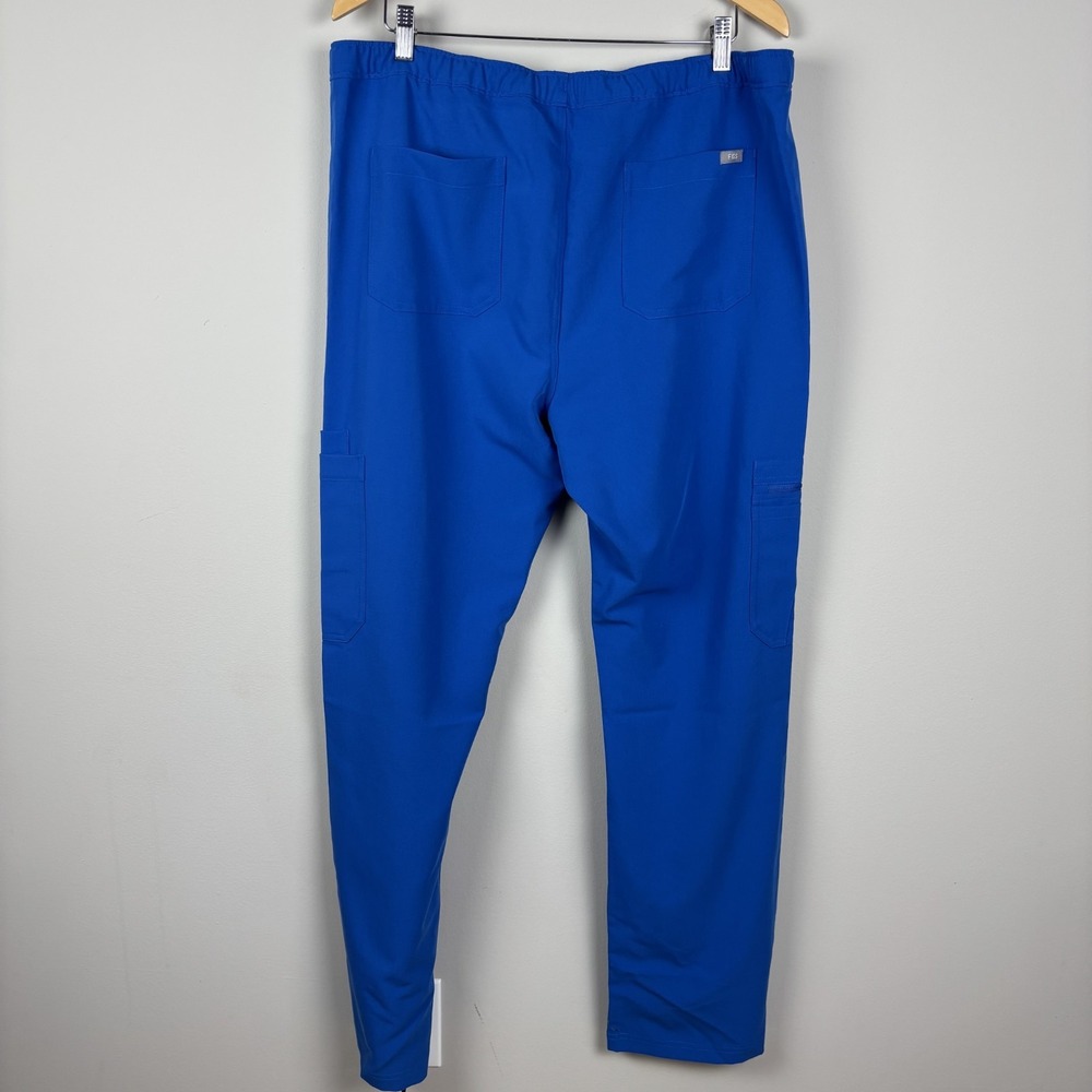 NEW Figs Cairo Cargo Scrub Pants Mens XL Blue Straight Leg Stretch Medical Nurse - Picture 8 of 14